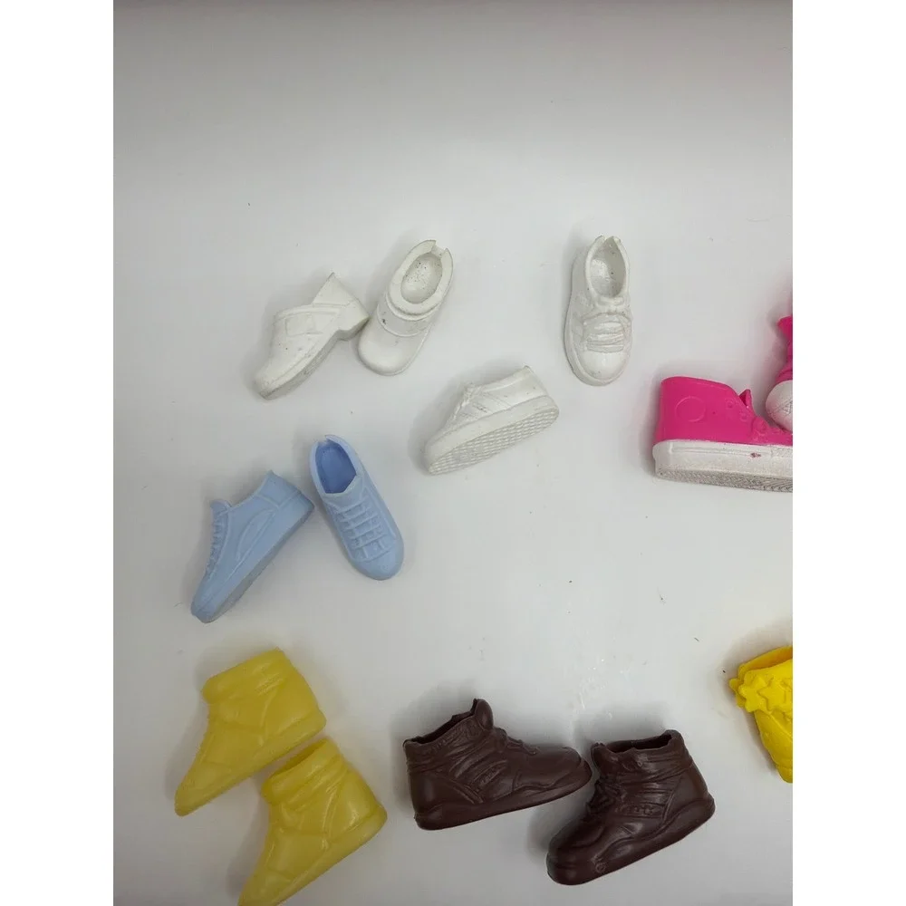 Barbie‎ Fashion Doll Shoes Multi Color Sneaker Boot Lot 7 Pairs Assortment